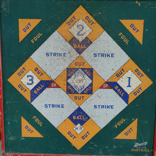 Antique Baseball Game Board Circa 1930's