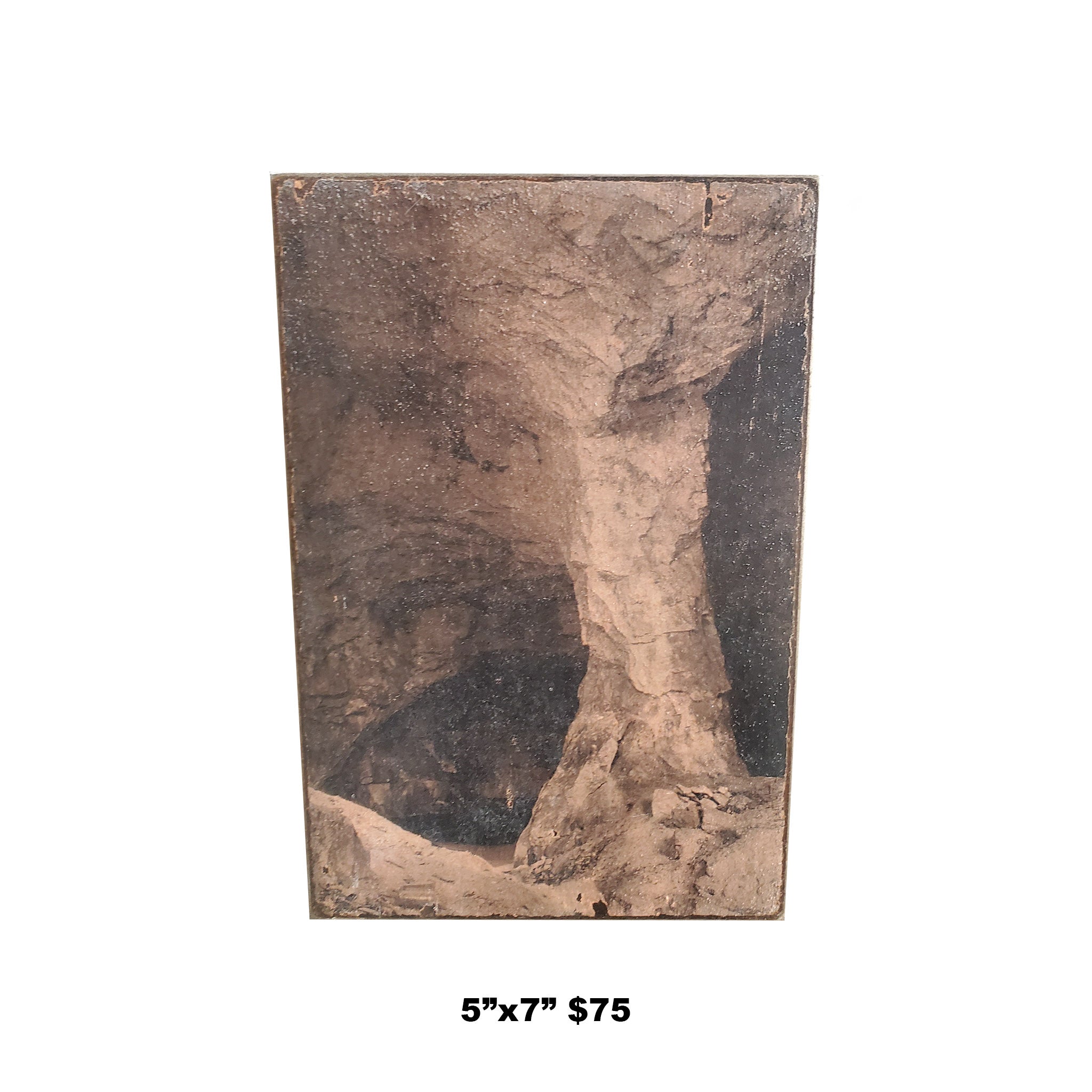 Acrylic Transfer on Steel "Cave"