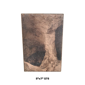 Acrylic Transfer on Steel "Cave"